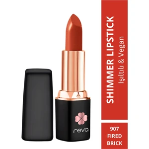 Shimmer Lipstick Fired Brich - Işıltı Ruj - No: 907 Vegan & Temiz Içerik