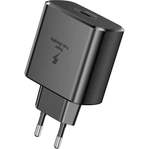 EU62 Gan 45W Pd Type-C Girişli Hızlı Şarj Adaptörü - Siyah