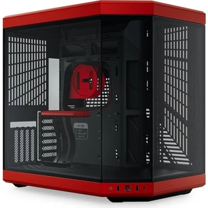 Y70 Black Cherry Temperli Cam USB 3.2 E-Atx Dual Chamber Mid Tower Gaming Kasa (CS-HYTE-Y70-BR)