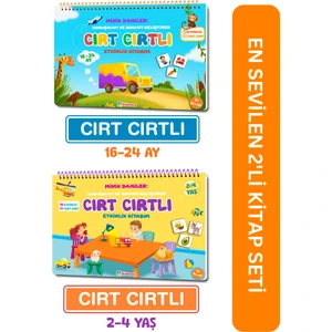 Minik Dahiler: Cırt Cırtlı Etkinlik Kitabım 2'li Set (16-24 Ay, 2-4 Yaş)