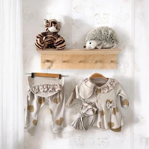 Baby Glow Bebek Giyim 0-3 Ay Kalbim 5li Set