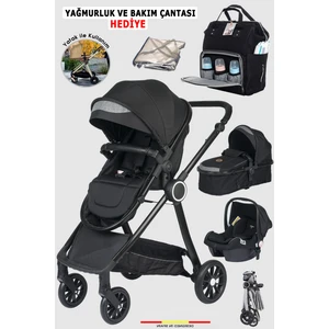 Baby Home 990 Travel Sistem Bebek Arabası Ve Anne Bebek Bakım Çantası Ve Yağmurluk Hediye