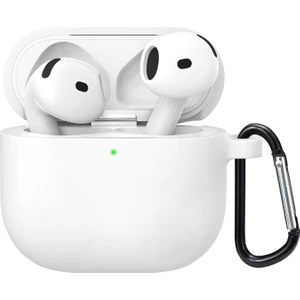 Airpods 4.nesil / Anc Liquid Silicone Lansman Beyaz