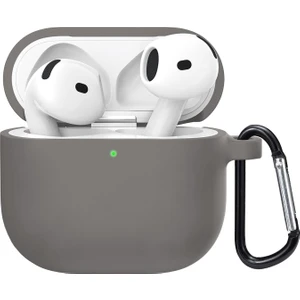 Airpods 4.nesil / Anc Liquid Silicone Lansman Gri