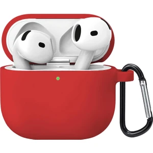 Airpods 4.nesil / Anc Liquid Silicone Lansman Kırmızı