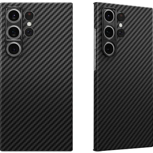 Samsung Galaxy S23 Ultra Kevlar Kılıf Magsafe Şarj Özellikli 0,5 Süper İnce Aramid Karbon Fiber Kapak
