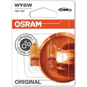 12V 5W T10 Orta Dipsiz Sarı Ikili Blıster Pack