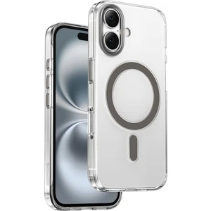 iPhone 16 Uyumlu Af Kaplamalı Hd Tuş Kamera Kısmı Metalik Renk Aurora Şeffaf Magsafe Kılıf