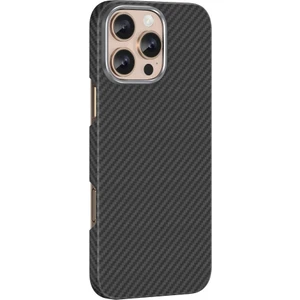 iPhone 16 Pro Kılıf Magsafe Şarj Özellikli 0,5 Süper İnce Aramid Karbon Fiber Kevlar Kapak