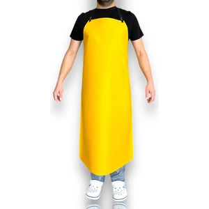 Bekiz Aşçı Kepleri Suni Deri Su Geçirmez Bulaşık Önlük Dayanıklı Kasap Önlük Kalın Mermerci Önlük