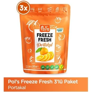 Freeze Fresh Portakal 20 g x 3 Adet Freeze Dry Dondurularak Kurutulmuş Meyve
