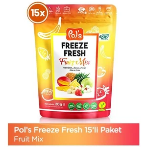 Pol's Freeze Fresh Fruit Mix 20 g x 15 Adet