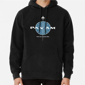 Hvit Stein Pan American World Airways Pan Am Baskılı Sweatshirt