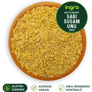 Ingro Glutensiz Ketojenik Sarı Susam Unu (Iri) 250 G