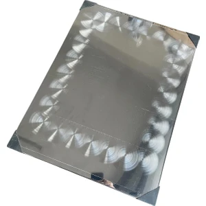 Paslanmaz Soba Altlığı 45 x 60 cm Parlak Desenli Model