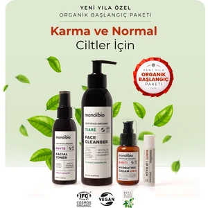 Organik Başlangıç Cilt Bakım Paketi - Normal ve Karma Ciltler Için | Yeni Yıla Özel Cilt Bakım Seti