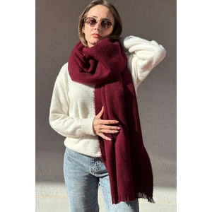 Trend Bordo Uzun Soft Atkı
