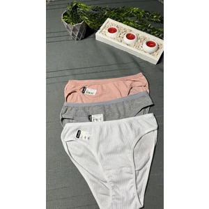 Kadın Bikini Fitilli Külot S-M (3 Adet)