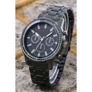 Özel Seri Capella Erkek Kol Saati Siyah Çelik Kordon Choronograf ST-304205