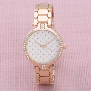 Rose Puantiyeli Kadran Şık Kadın Kol Saati ST-303870