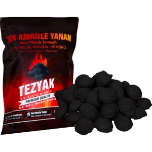 Klasik Tek Kibritle Yanan Yeni Nesil Mangal Kömürü