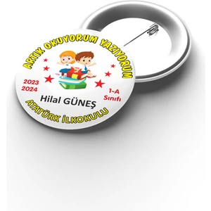 30 Adet Okuma Yazma Rozeti