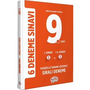 Editör Yayınları 9. Sınıf (3+3) Fasiküllü Tamamı Çözümlü 6 Deneme Sınavı
