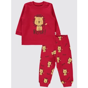 Civil Baby Erkek Bebek Pijama Takımı 6-18 Ay Kırmızı