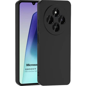 Xiaomi Redmi 14C Kılıf Groovy Soft Siyah