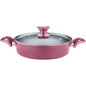 Arzu Çelik 26 cm Granit Pilav Tencere Cam Kapaklı