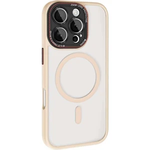iPhone 16 Pro Uyumlu Kamera Lens Hoparlör Korumalı Magsafe Transparan Sonic Silikon Kılıf