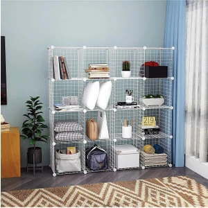 16'lı Tel Küp Çok Amaçlı Organizer Raf Beyaz 33CM