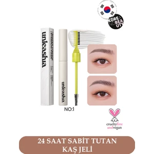 Unleashia Shasper Pomade Eyebrow Fixer No:1 Clear 8.5gr 3 Boyutlu, Besleyici, Doğal Görünüm Veren Kaş Sabitleyeci