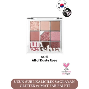 Unleashia - Glitterpedia Eye Palette No:5 Parıltılı Göz Farı, Işıltılı Far Paleti, Simli Far