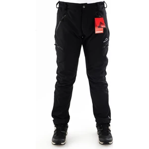 Erkek Siyah Su İtici Rüzgar Geçirmez Outdoor Kışlık Softshell Paça Fermuarsız Pantolon