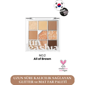 Unleashia - Glitterpedia Eye Palette No:2 Parıltılı Göz Farı, Işıltılı Far Paleti, Simli Far