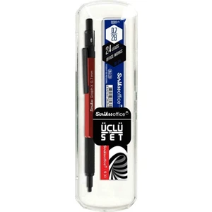 Graph-X Metal Versatil Kalem Seti 0.7 Mm Kırmızı