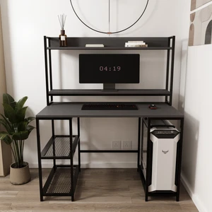 Regal Raflı Çalışma Masası Antrasit