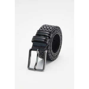 Erkek  3,5 cm Klasik Siyah Kemer 