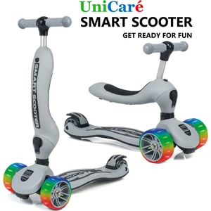 Smart Oturaklı Çocuk Scooter 3 Tekerlekli Işıklı Scooter Yükseklik Ayarlı 1-5 Yaş