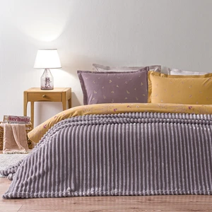 Sova Çift Kişilik Wellsoft Battaniye - Kül Moru