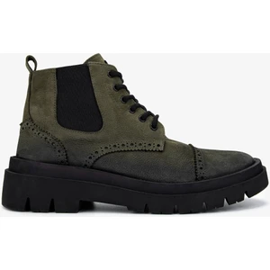 Erkek  Deri Casual Bot 352 21611 Erk Bot SK24-25 Hakı Fnsj