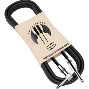 Gitar Jack Kablo Çelik Uç Düz/L 5M Elektro Akustik Bağlama Keman Amfi & Mixer Uyumlu Jak Kablo