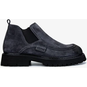 Erkek Süet Deri Bot Ayakkabı 325 2225-6 Erk Ayk SK24-25 Koyu Grafite