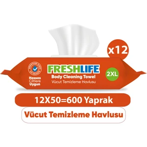 Vücut Temizleme Havlusu 12X50 (600 Yaprak)