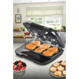 KSM-2405K Elektrikli Çocuk Waffle Makinesi Siyah Mini Waffle Izgara