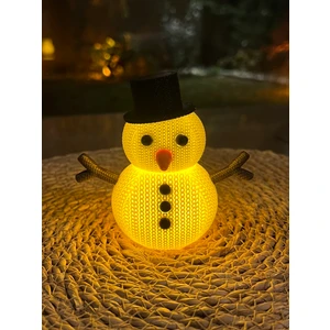 Kardan Adam LED Işıklı & Pilli – Dekoratif Gece Lambası- Yılbaşı si, Dekoratif Mumluk