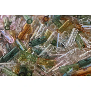 Şeffaf Slim Size Cam Sigara Sarım Filtresi, 7 mm x 20 mm Cam Filtre Zıvana-2 cm Cam Zıvana