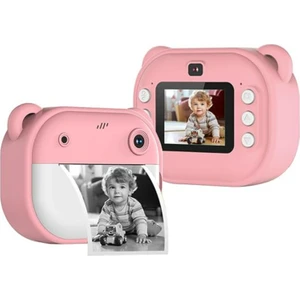 Çocuklar Için Şipşak Kamera, Çift Lens, Dijital Kamera, 1080P 2 Inç Ekran  Termal Kağıt