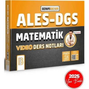 Benim Hocam Yayınları 2025 Ales Dgs Matematik Video Ders Notları - Olcay Küçükçelik